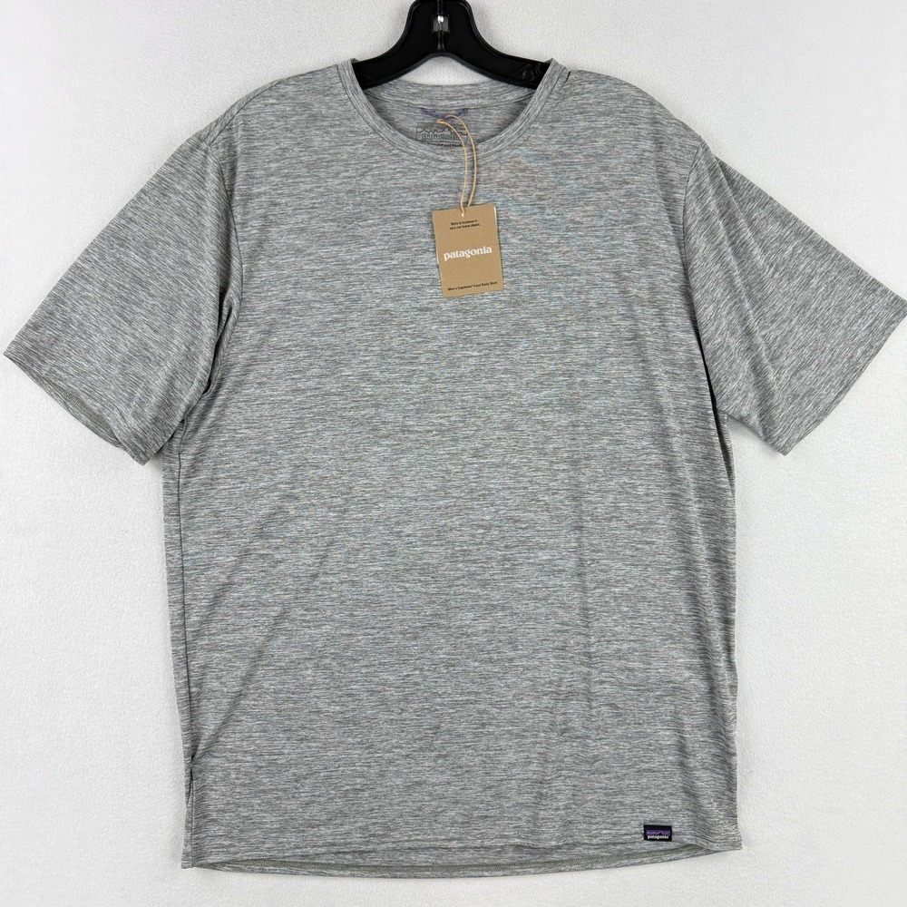 Patagonia Capilene Cool Daily Tee / Size M Mens / Heather Grey 45215, NWT